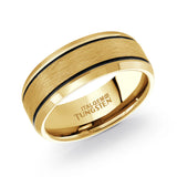 Beveled Dual-Finish Tungsten Band