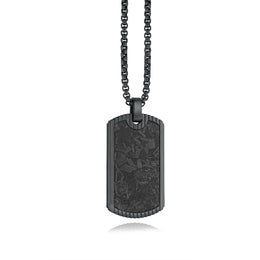 Carbon Fibre Dog Tag Pendant