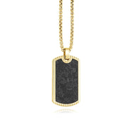 Carbon Fibre Dog Tag Pendant