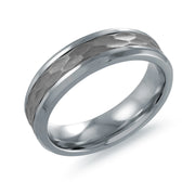 6mm Hammered Centre Steel Ring