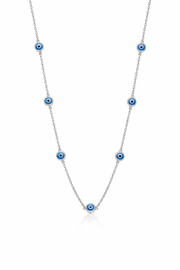 Evil Eye Chain Necklace – Sterling Silver 925