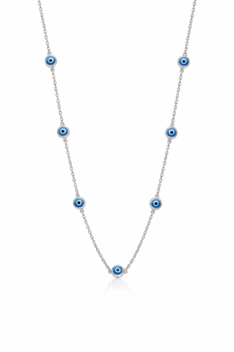 Evil Eye Chain Necklace – Sterling Silver 925