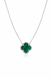 Green Clover Necklace – Sterling Silver 925