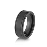 Lined Dual-Finish Tungsten Band