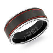 Lined Dual-Finish Tungsten Band