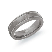Striped Tungsten Ring