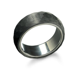Textured Carbon Fibre Ring