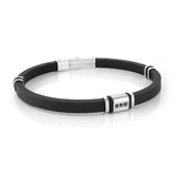 Triple Stud Silicone Bracelet